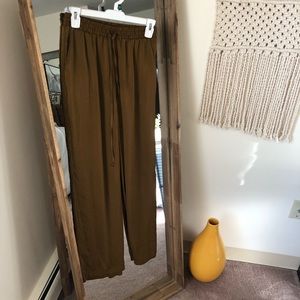 Army green beach pants